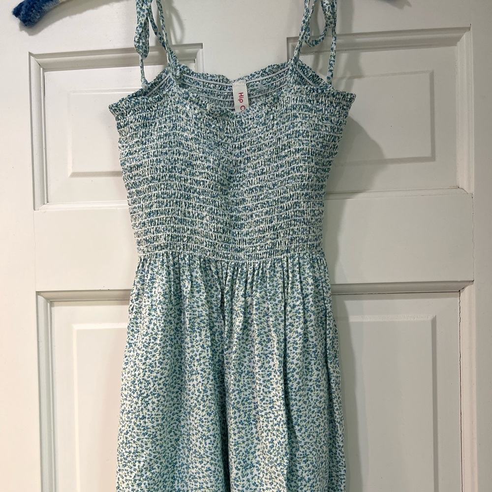Smocked mini dress